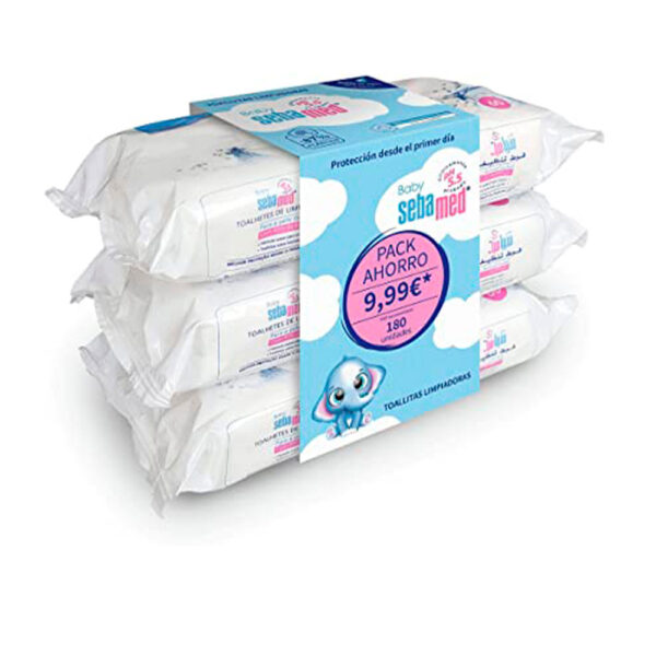 Sebamed BABY CLEANING WIPES set of 3 x 60 pcs