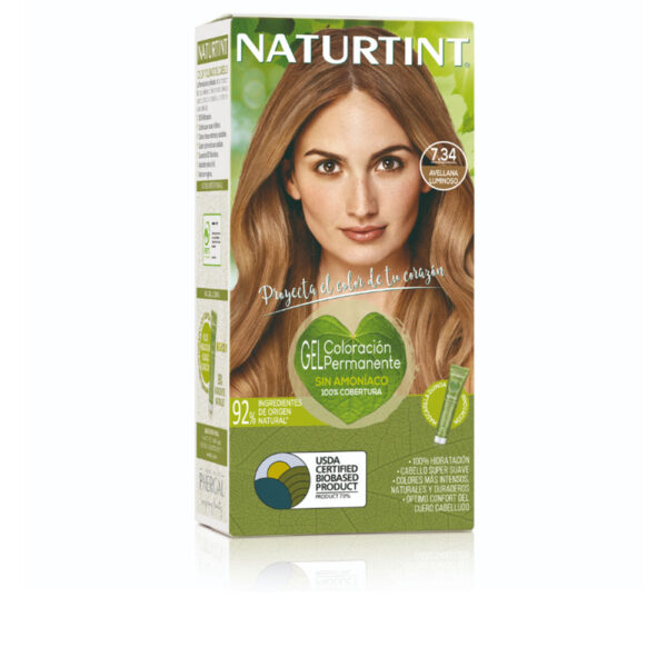 NATURTINT ammonia-free dye #7.34-Luminous Hazelnut 170 ml