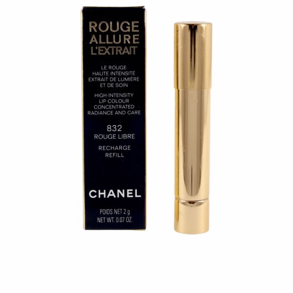 Chanel ROUGE ALLURE L'EXTRAIT lipstick refill #832 free rouge 2 gr