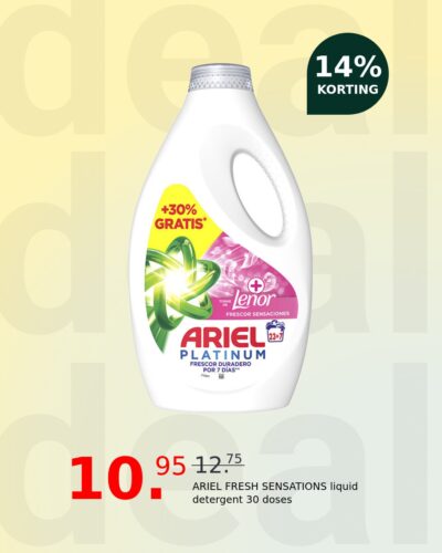 ARIEL FRESH SENSATIONS liquid detergent 30 doses