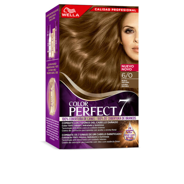 WELLA COLOR PERFECT 7 100% gray coverage #6/0-dark blonde 6 u