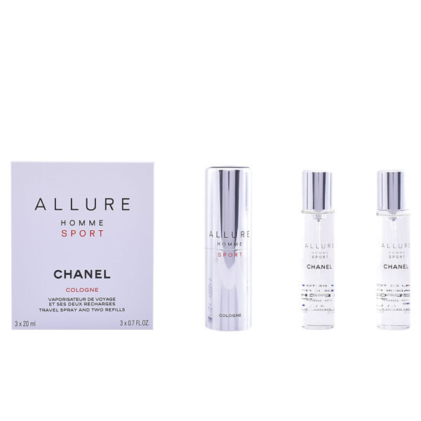 ALLURE HOMME SPORT COLOGNE travel spray and two refills 3 x 20 ml