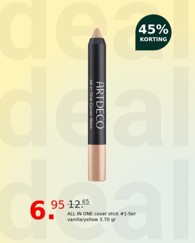 ALL IN ONE cover stick #1-fair vanilla/yellow 3.70 gr
