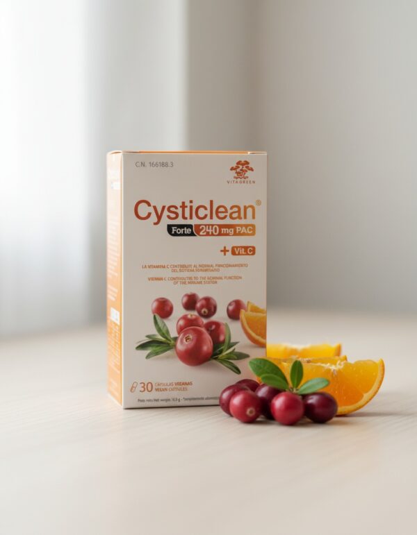 CYSTICLEAN FORTE with PAC and Vit C and Cranberry capsules 30 u