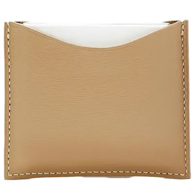 La Bouche Rouge Camel Leather Compact Case