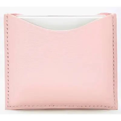 La Bouche Rouge Pink Leather Compact Case