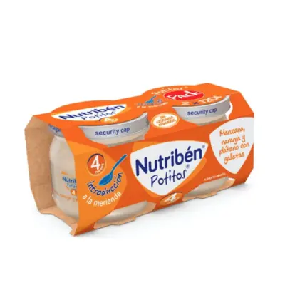 Nutribén Potitos Pear and Banana 2 Packs 120 g