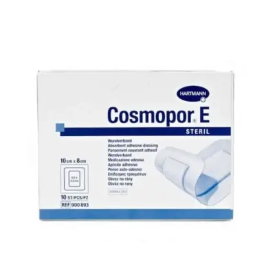 Hartmann Cosmopor E Steril Absorbent Adhesive Dressing 10X8cm 10 Units