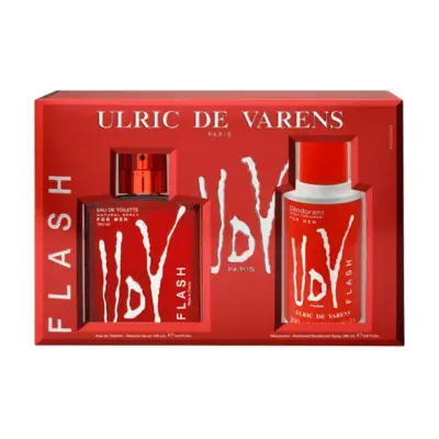 Ulric De Varens Flash Eau De Toilette Spray 100ml Set 2 Pieces