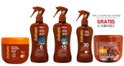 Lote Br Babaria Surtido Aceites 24 6 Gelatinas Gratis