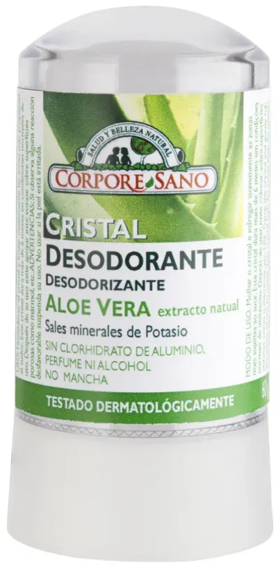 Corpore Desod Mineral Aloe 60g Potassium Alum y Aloe Ve