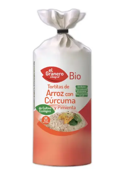 Granero Tortitas De Arroz Con Curcuma y Pimienta Bio 115g