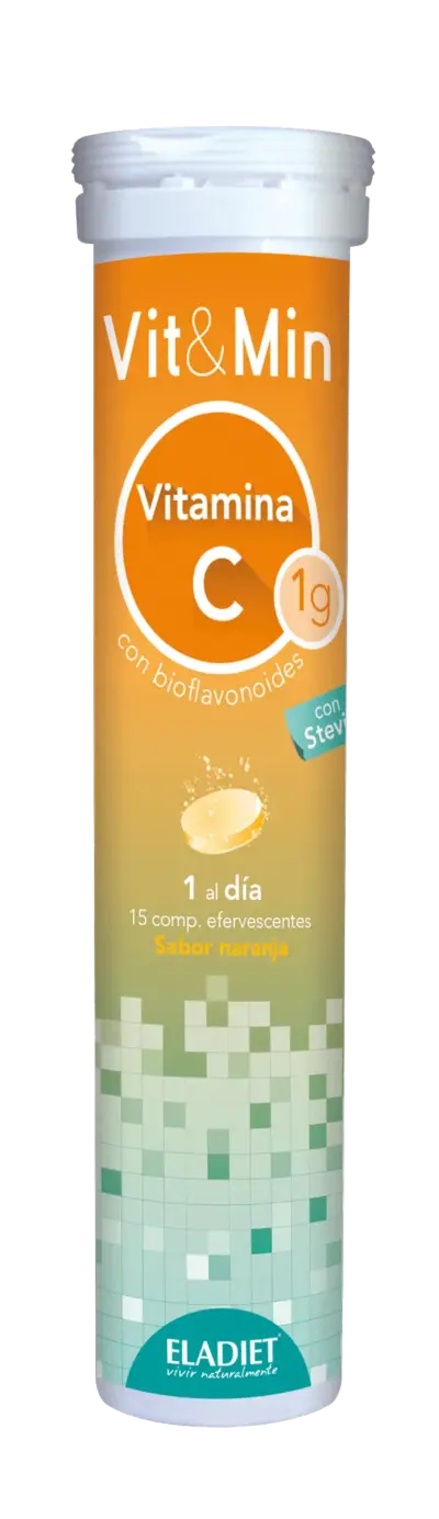 Eladiet Vit y Min Vitamina C 15 Comp Efervescentes