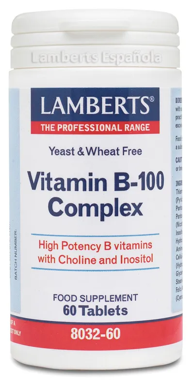 Lamberts Vitamina B-100 Complex 60 Tabs