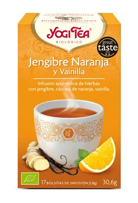 Yogi Tea Yogi Jengibre-Vainilla-Naranja 2g X 17 Bolsitas