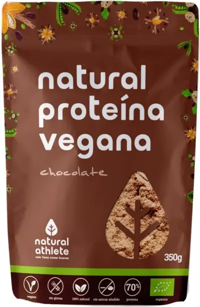 Natural Athlete Proteina Vegana Chocolate Bio 350g