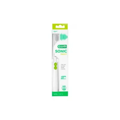 Gum Sonic Daily Battery Powered White Brush