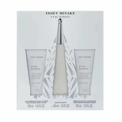 Issey Miyake L'Eau D'Issey Eau De Toilette Spray 50ml Set 3 Pieces