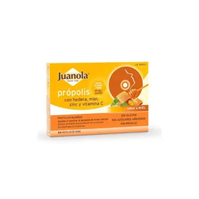 Juanola Própolis Hedera Sabor Miel 24 Pastillas