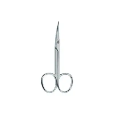 Beter Professional Curved Chrome Manicure Scissors for Cuticle
