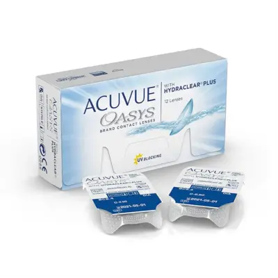 Acuvue Oasys Hydraclear Contact Lenses Replacement 2 Weeks -2.25 BC/8.4 12 Units