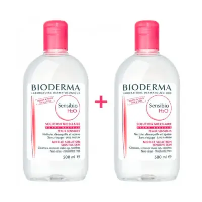 Bioderma Sensibio H2O Make Up Removing Micelle Solution 2x500ml