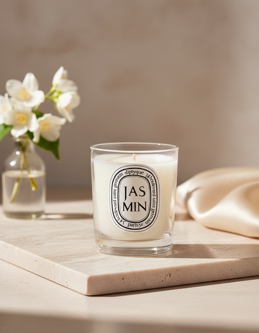 SCENTED CANDLE jasmin 70 gr 2 SCENTED CANDLE jasmin 70 gr - Image 2