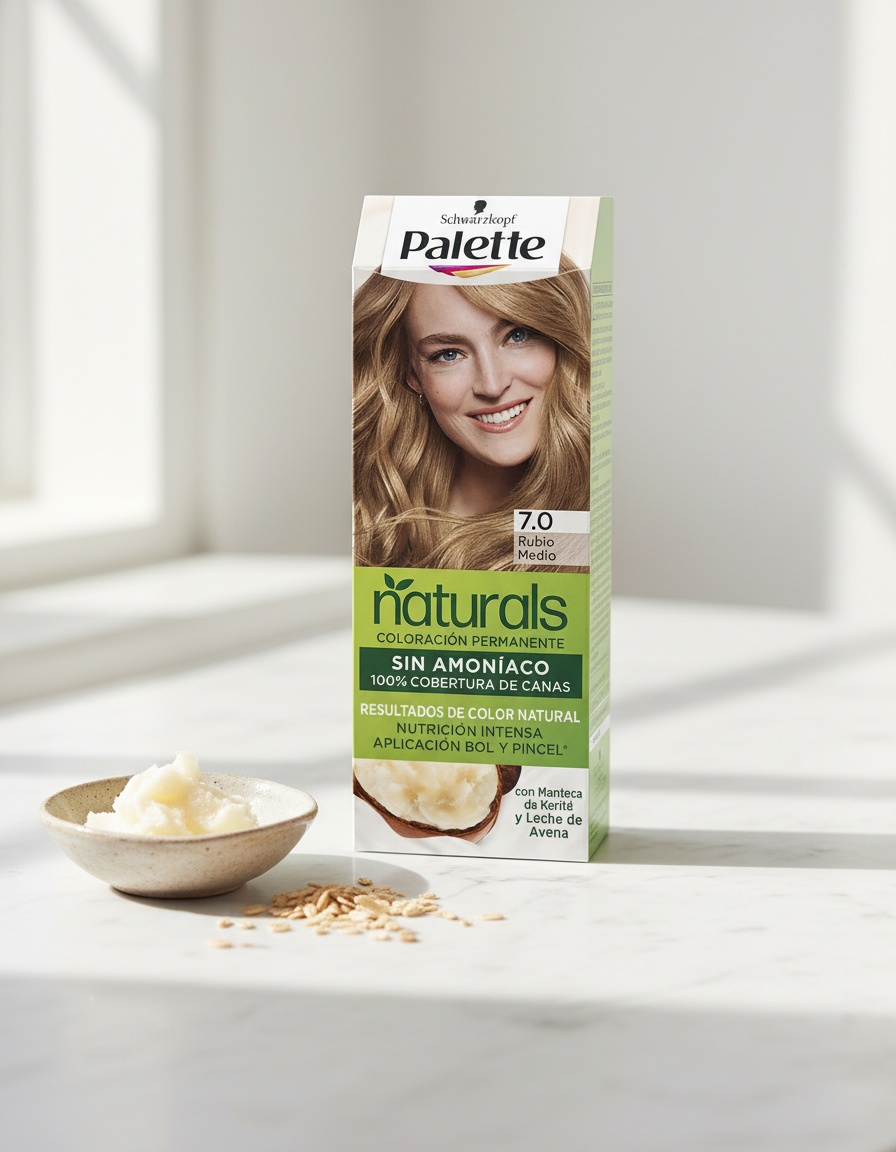 NATURAL PALETTE dye #7.0-medium blonde 1 u 2 NATURAL PALETTE dye #7.0-medium blonde 1 u - Image 2