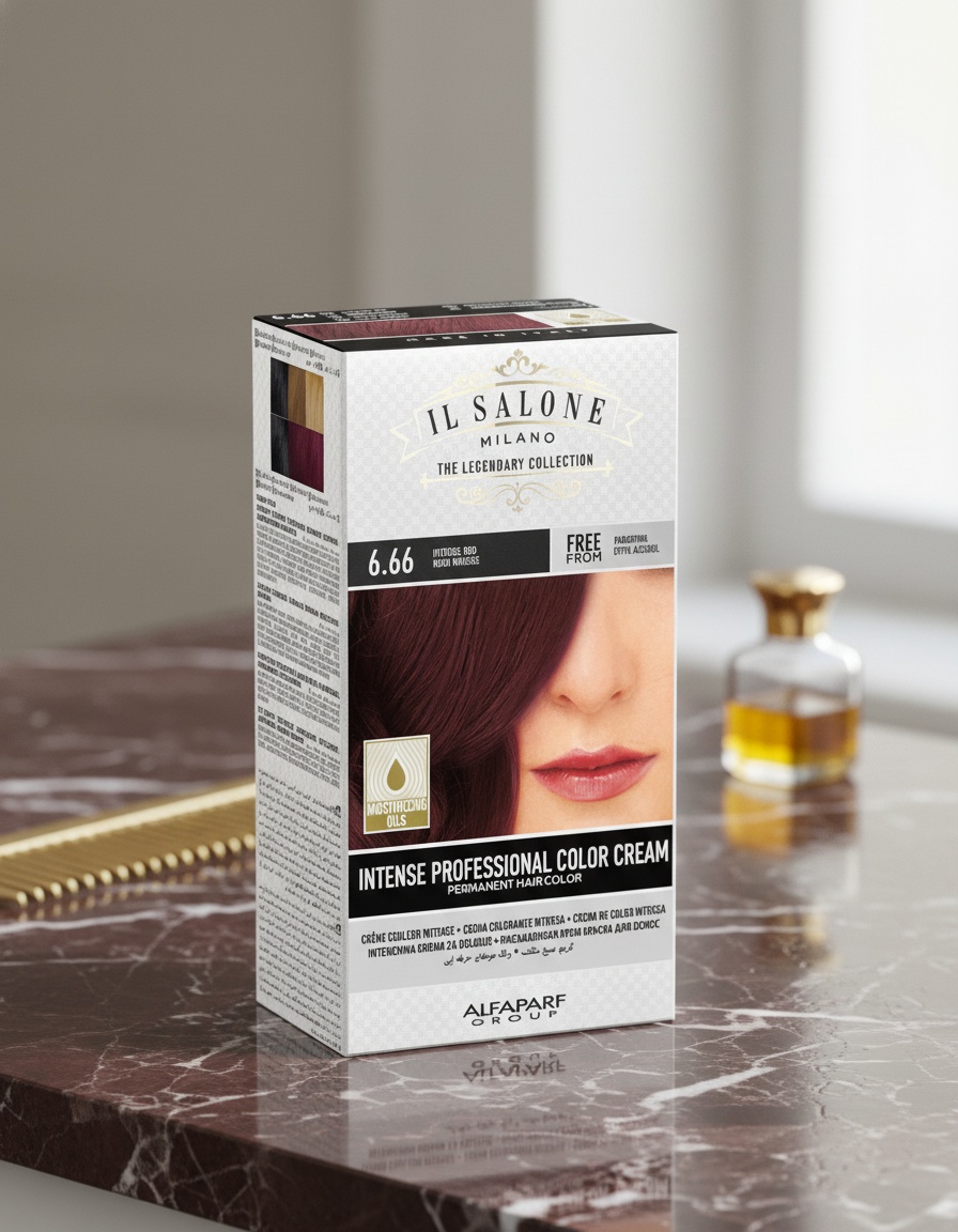 Il salone milano INTENSE PROFESSIONAL COLOR CREAM permanent hair color #6.66 1 u 2 Il salone milano INTENSE PROFESSIONAL COLOR CREAM permanent hair color #6.66 1 u - Image 2