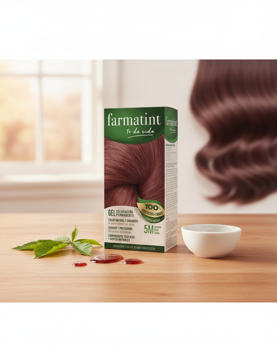 FARMATINT GEL permanent color #5m-light mahogany brown 5 units 2 FARMATINT GEL permanent color #5m-light mahogany brown 5 units - Image 2