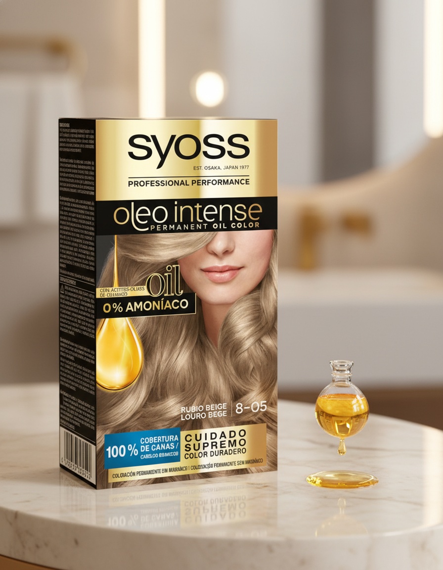 OLEO INTENSE ammonia-free hair color #8.05-beige blonde 5 pz 2 OLEO INTENSE ammonia-free hair color #8.05-beige blonde 5 pz - Image 2
