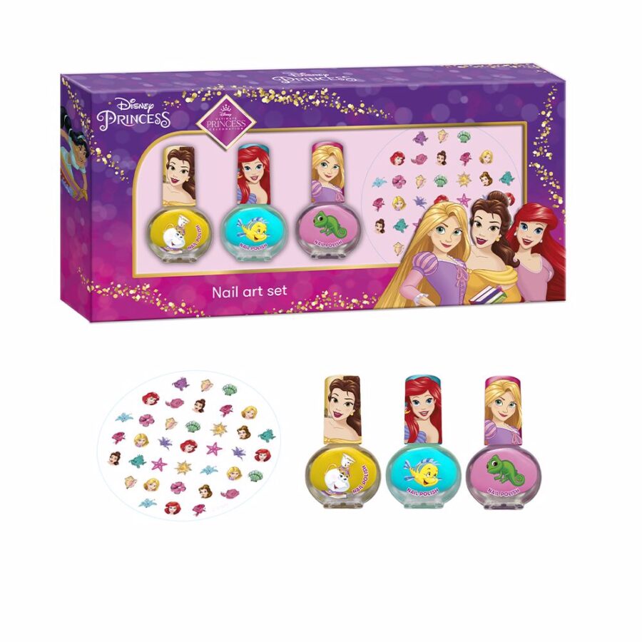 PRINCESAS DISNEY SET UÑAS set 4 pz