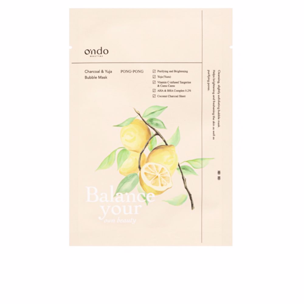Ondo beauty 36.5 CHARCOAL & YUJA bubble mask 25 ml 1 Ondo beauty 36.5 CHARCOAL & YUJA bubble mask 25 ml