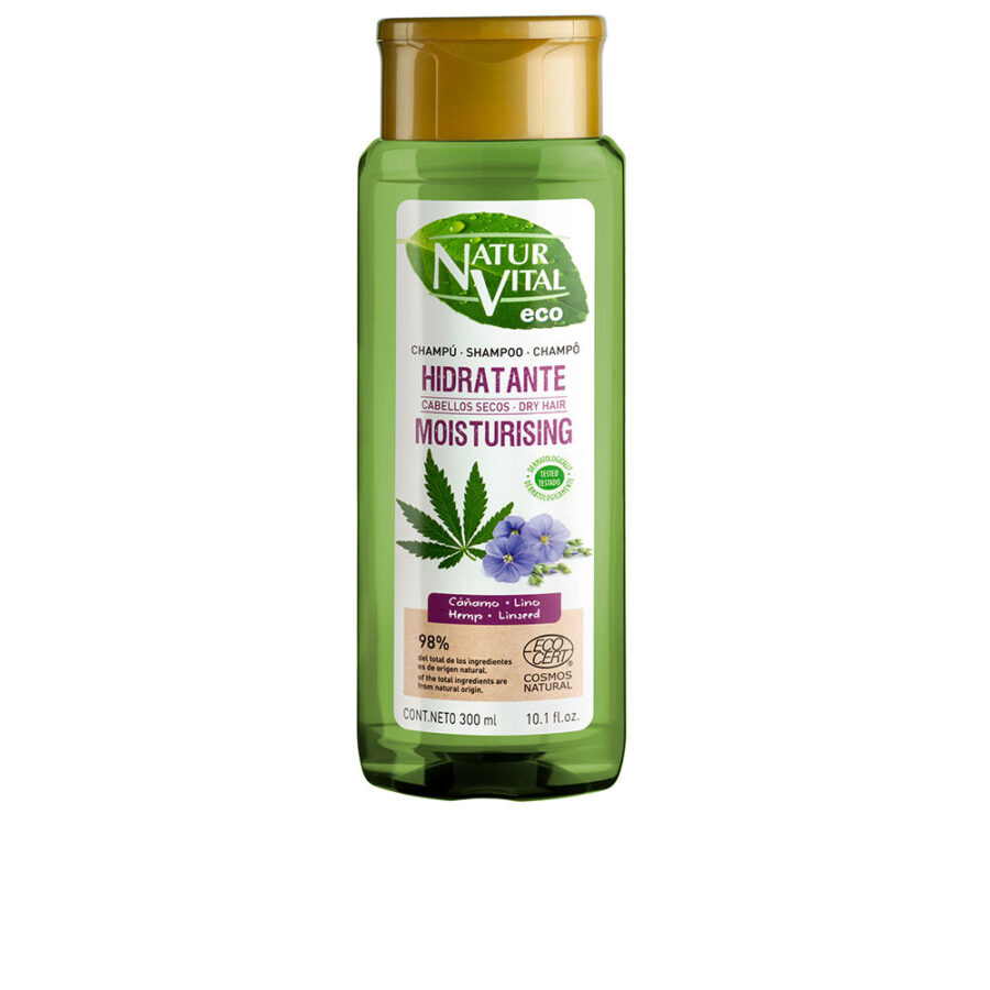 ECO MOISTURIZING hemp and flax shampoo 300 ml