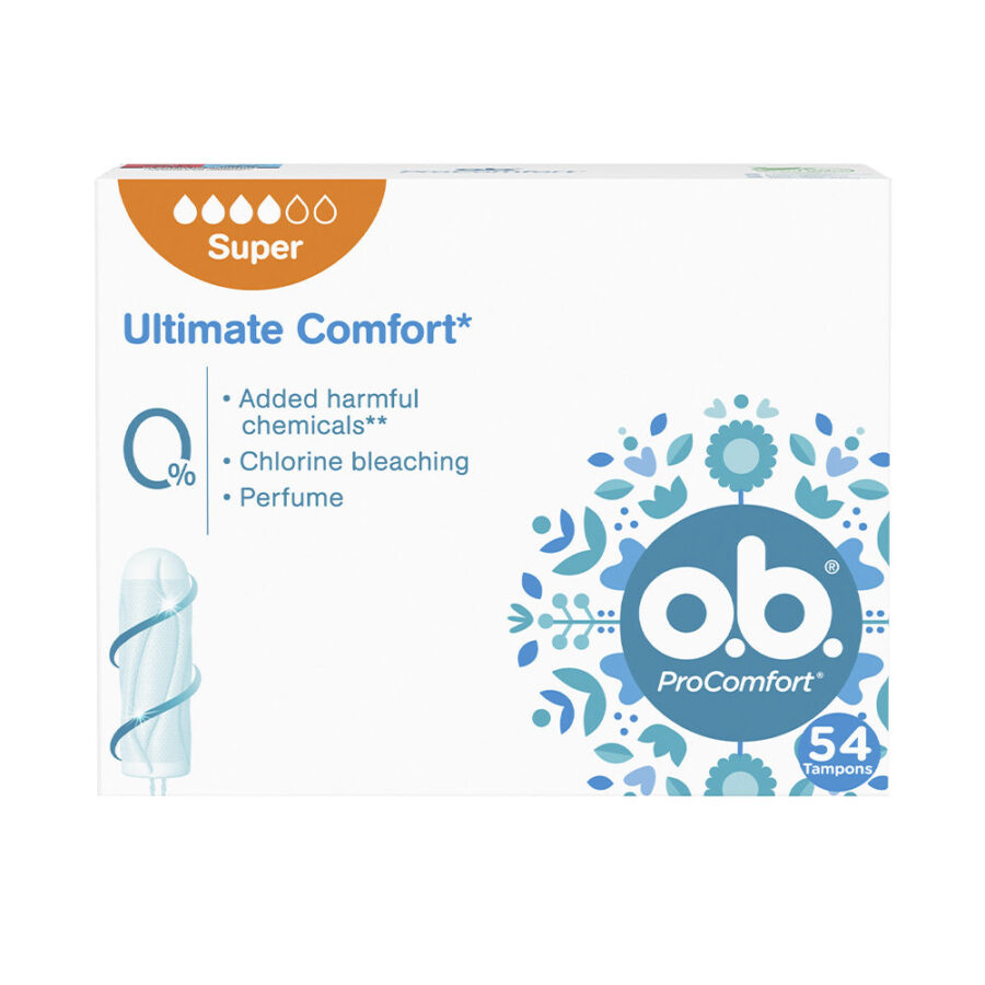 O.B. PROCOMFORT SUPER tampón 54 u