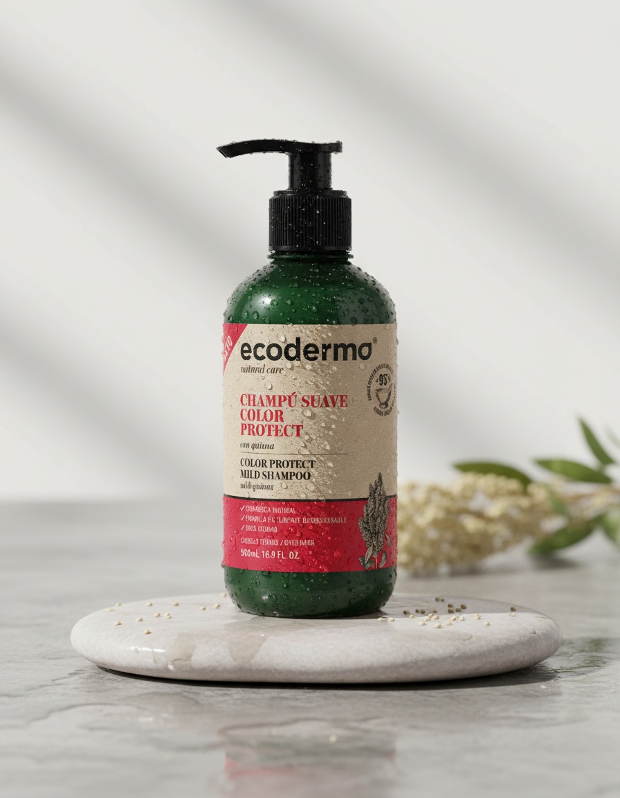 Ecoderma CHAMPÚ SUAVE color protect 500 ml 2 Ecoderma CHAMPÚ SUAVE color protect 500 ml - Image 2