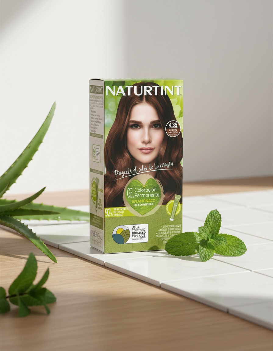 NATURTINT ammonia-free dye #4.35-Intense Cappuccino Brown 170 ml 2 NATURTINT ammonia-free dye #4.35-Intense Cappuccino Brown 170 ml - Image 2