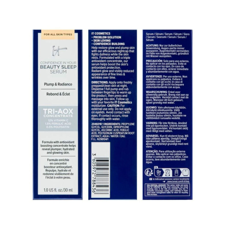 CONFIDENCE in your beauty sleep serum 30 ml