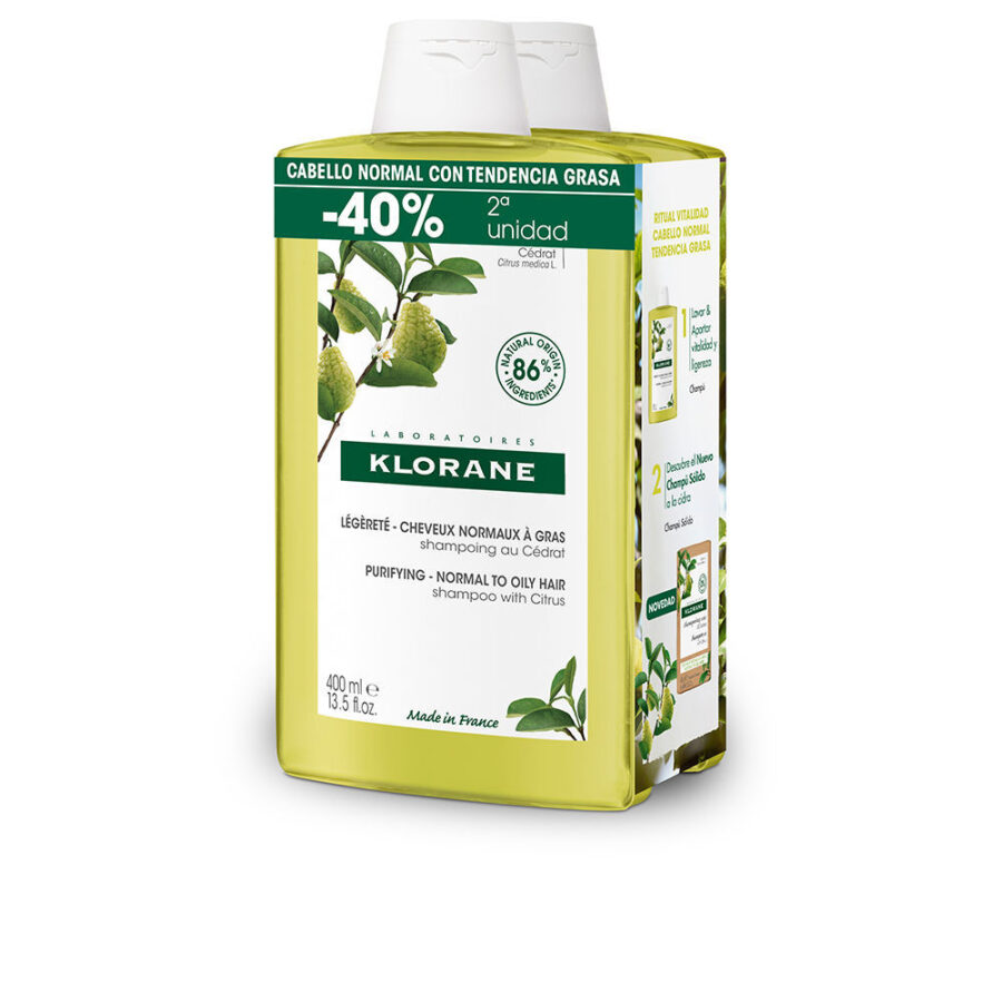 A LA CIDRA champú ligero para cabello normal/graso duo 2 x 400 ml