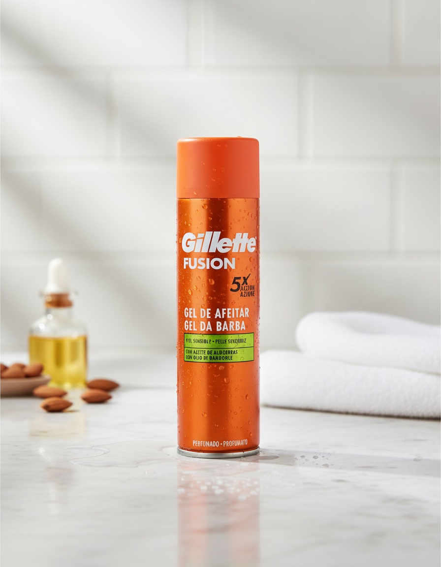 Gillette FUSION sensitive skin shaving gel 200 ml 2 Gillette FUSION sensitive skin shaving gel 200 ml - Image 2