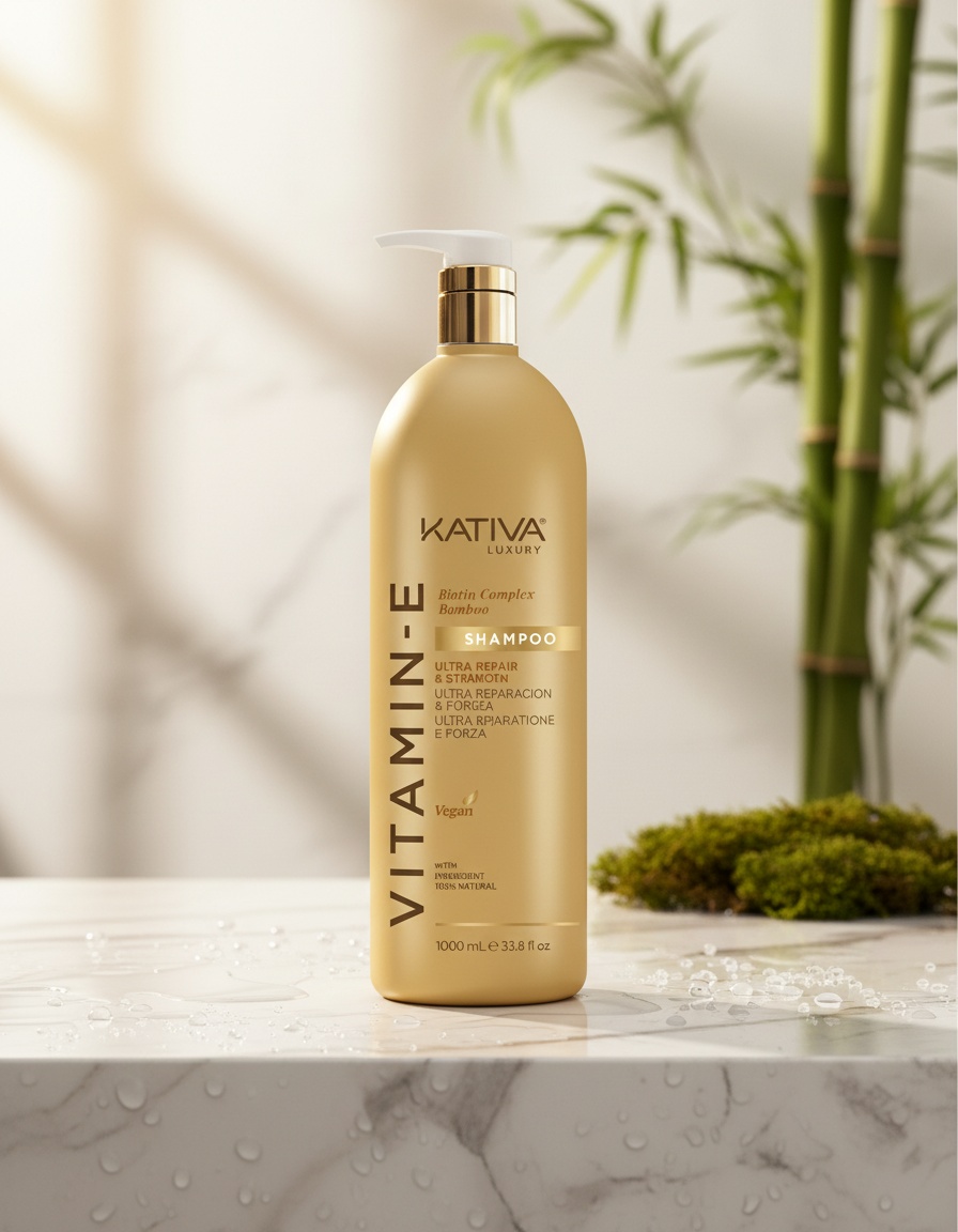 VITAMINA E biotina & bamboo shampoo 1000 ml 2 VITAMINA E biotina & bamboo shampoo 1000 ml - Image 2