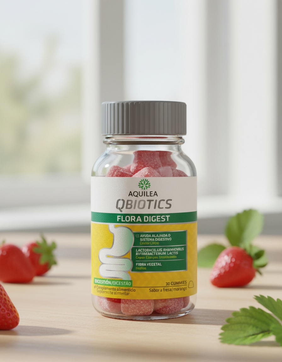 Aquilea QBIOTICS FLORA DIGEST gummies #Strawberry 30 u 2 Aquilea QBIOTICS FLORA DIGEST gummies #Strawberry 30 u - Image 2