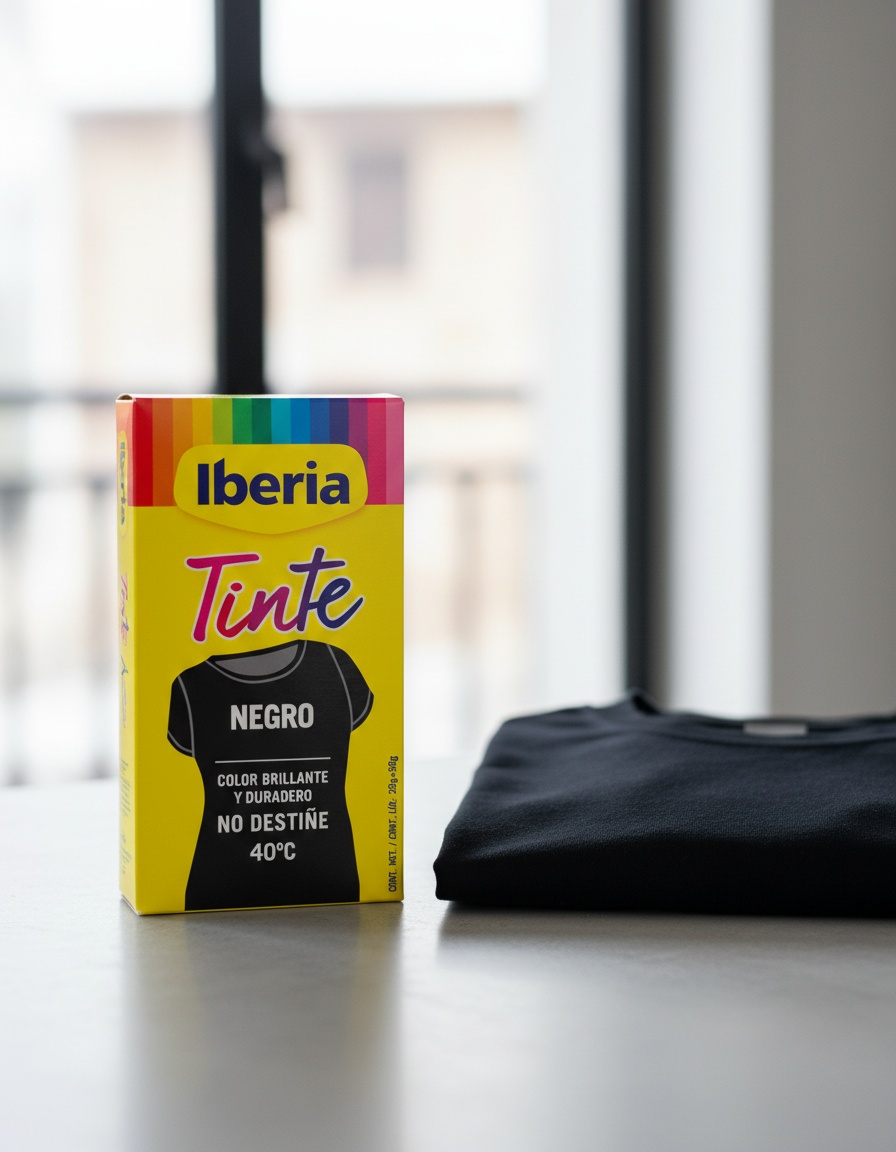 IBERIA CLOTHING DYE colorfast 40º #black 70 gr 2 IBERIA CLOTHING DYE colorfast 40º #black 70 gr - Image 2