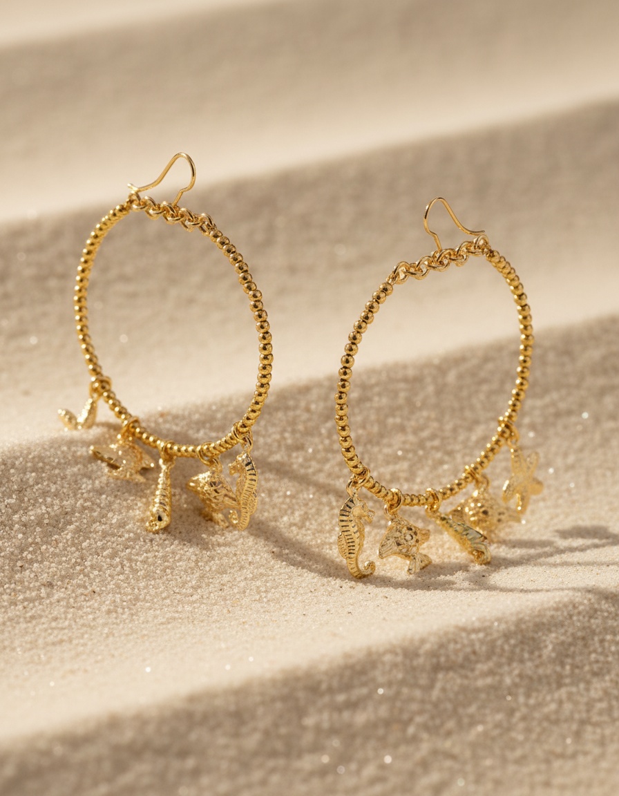 Shabama FORMENTOR earrings #shiny gold 1 u 2 Shabama FORMENTOR earrings #shiny gold 1 u - Image 2