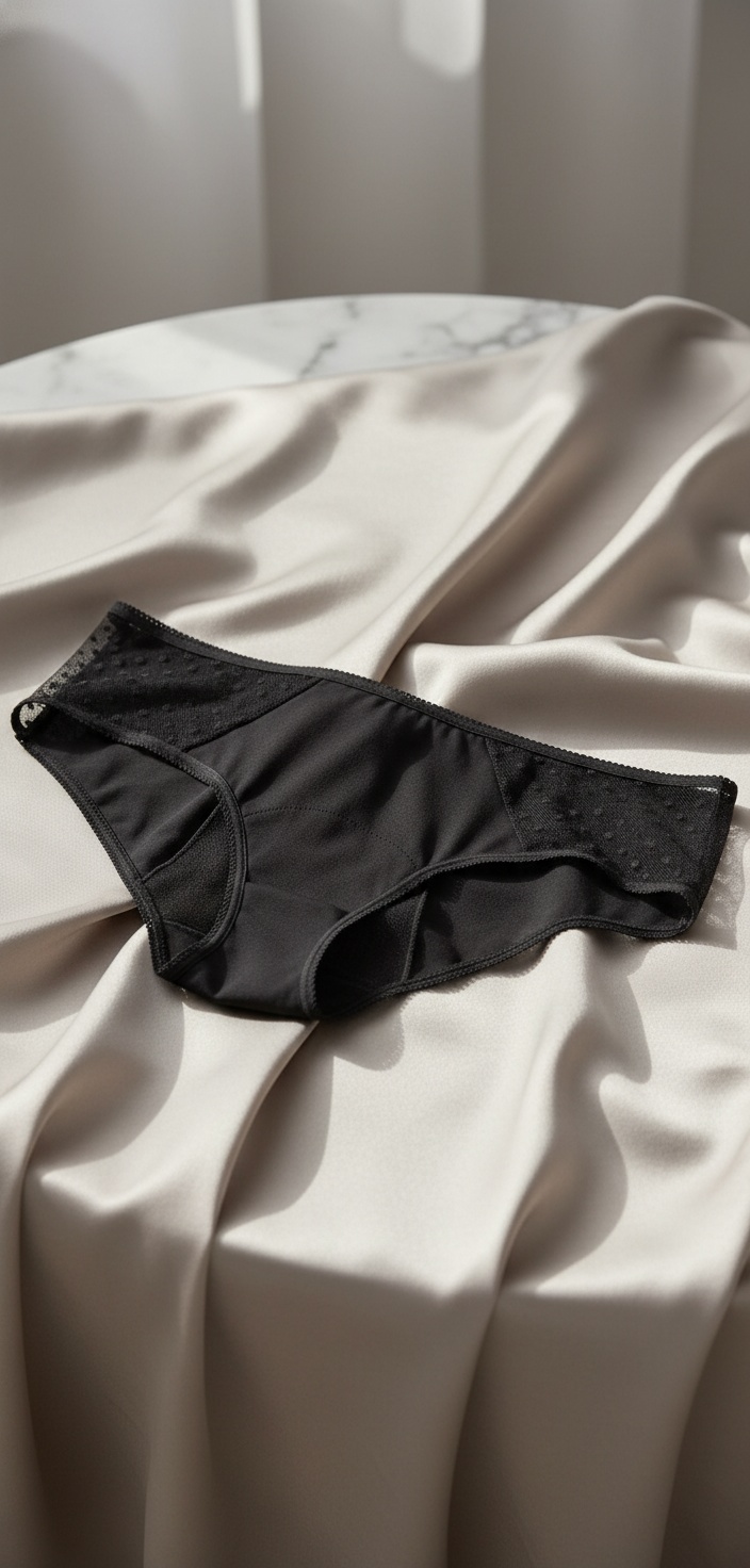 PlatanomelÓn KIWITAS CLASSIC PLUMETI menstrual panties black #S 1u 2 PlatanomelÓn KIWITAS CLASSIC PLUMETI menstrual panties black #S 1u - Image 2