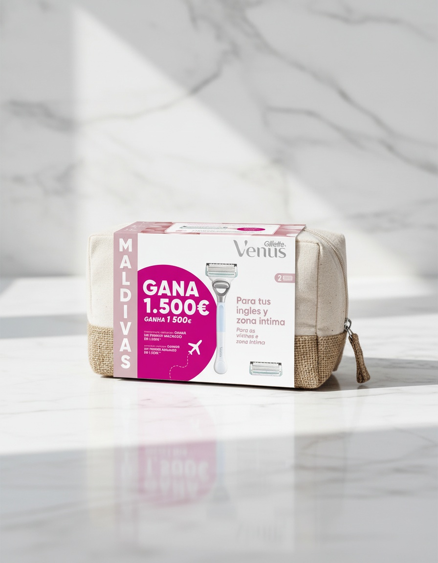 Gillette VENUS INTIMA MALDIVES MACHINE BAG + 2 REFILLS 2 Gillette VENUS INTIMA MALDIVES MACHINE BAG + 2 REFILLS - Image 2