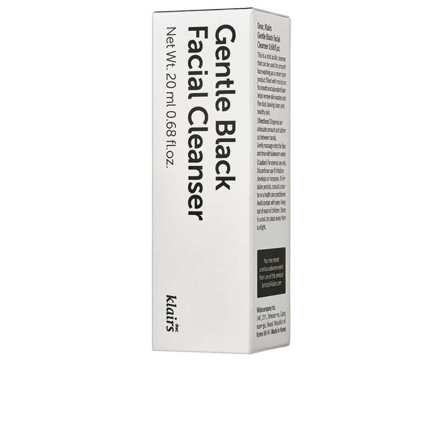 GENTLE BLACK facial cleanser 20 ml