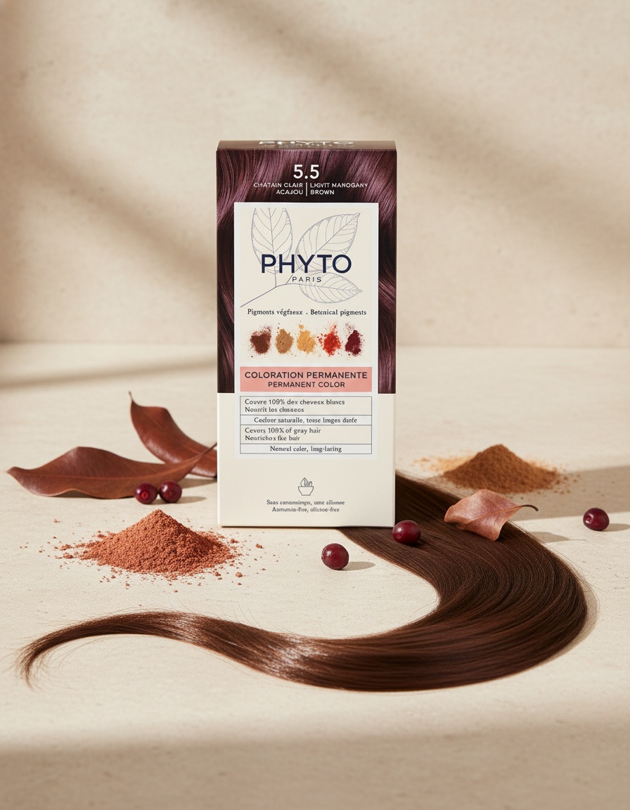 PHYTOCOLOR #5.5-Light Mahogany Brown 4 u 2 PHYTOCOLOR #5.5-Light Mahogany Brown 4 u - Image 2