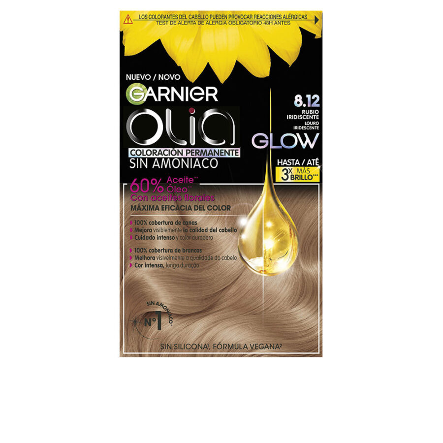 OLIA Permanent Color #8.12-Iridescent Blonde 3 u