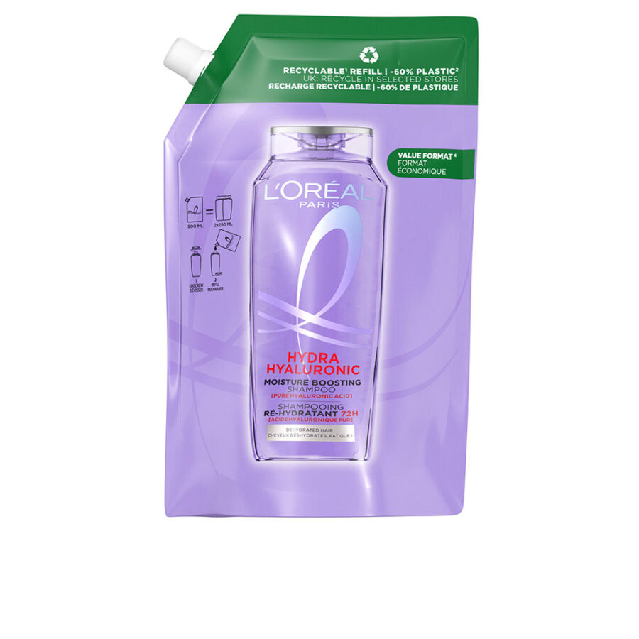 ELVIVE HYDRA HYALURONIC shampoo 72h hydration recharge eco pack 500 ml